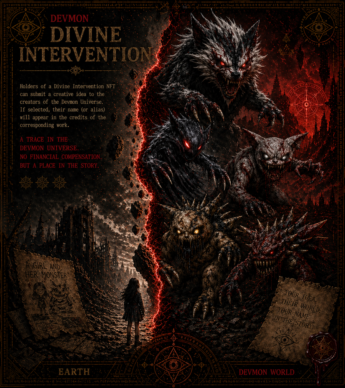 Devmon universe investment artwork